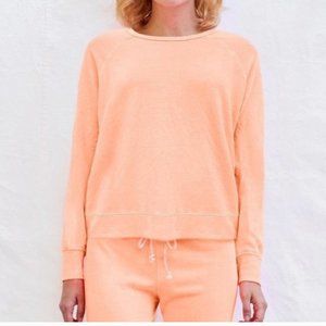 Sundry Pop Orange Sweatshirt & Sweat Pants Size 4 (XL)